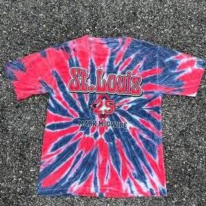St. Louis Cardinals Mark McGwire Tie Dye T-Shirt Size L